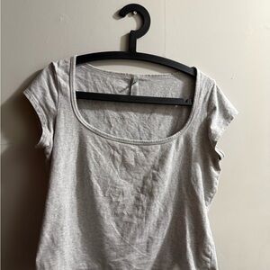 SKIMS COTTON JERSEY SCOOP NECK T-SHIRT